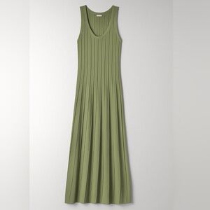 Aritzia Bursa dress size small EUC beautiful Green Sleeveless Maxi Dress